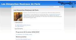 Desktop Screenshot of lesdimanchesmusicauxdeparis.org